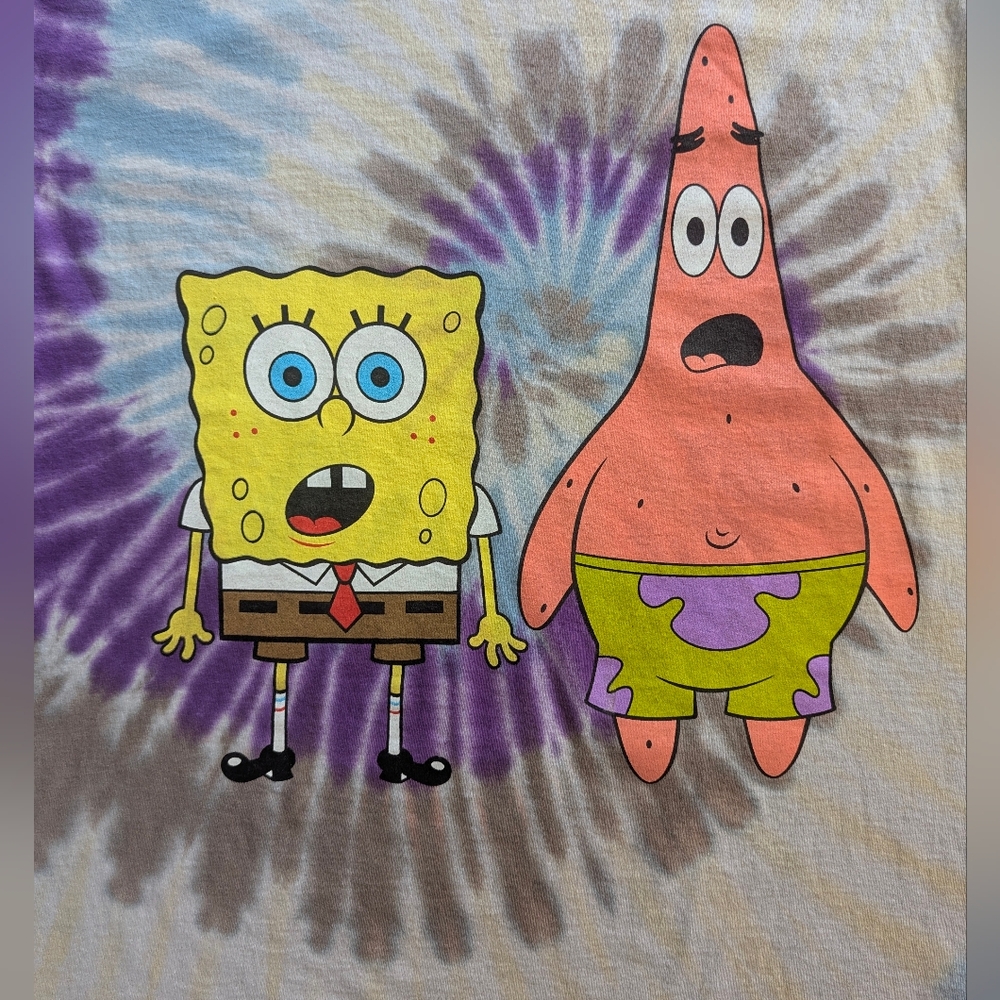 SpongeBob And Patrick Tie Dye T-shirt - Picture 3 of 6